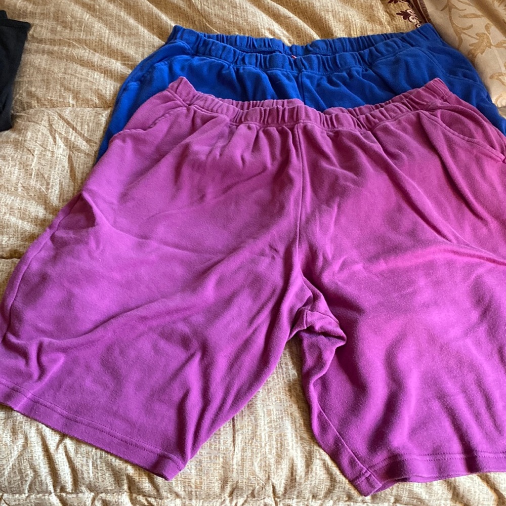 2 pairs Woman Within 2X shorts with pockets